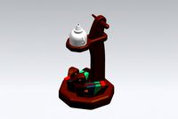 antic oil lamp