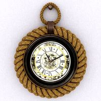wall rope clock 3d