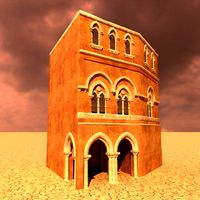arabian house low-poly model