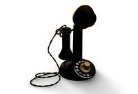 antique ancient table phone