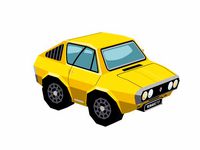 renault 17 lowpoly