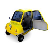 peel p50 yellow with interior and chassis