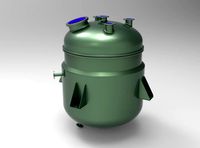 enamelled steel container