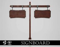 medieval signboard v5
