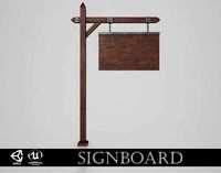 medieval signboard v6