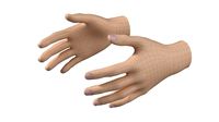 female hand base mesh 02