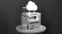 hot dog stand