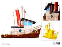 cartoon mini boat 2