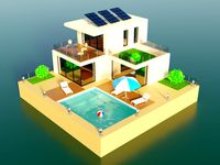 modern house scene