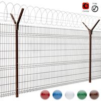 fence with a spiral protective barrier no 2