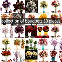 collection of bouquets 30 pieces