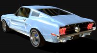 Mustang 1968 low-poly
