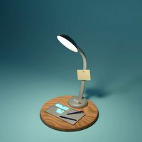 table lamp low-poly