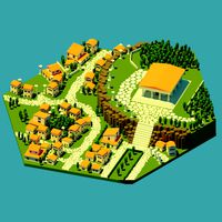 rome city lowpoly
