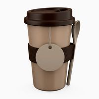 thermo cup with a spoon