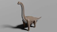 low-poly brachiosaurus