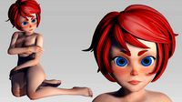 Naked Toon Girl Hentai Redhead