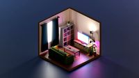 isometric living room 1