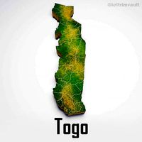 Togo country map 3d model
