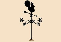 Cartoon Weathervane Rooster