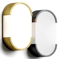 Crate and Barrel Louis Bronze Oval Wall Sconce Lamp