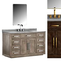 KEMPTON OAK SINGLE EXTRA-WIDE VANITY