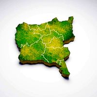 Democratic Republic of the Congo country map 3d model