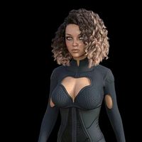Realistic Girl Female Character 3D model