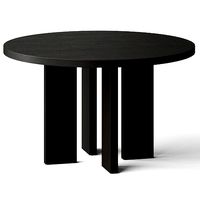 CB2 Shadow Blacked Dining Table