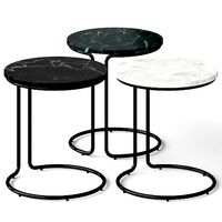 CB2 Watson Marble Side Table