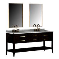 FRENCH CONTEMPORARY DOUBLE WASHSTAND br