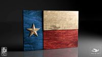 Texas Flag - CNC Files For Wood - 3D STL Model
