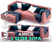 Amicie 2Seter Sofa