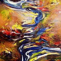 Framed Abstract Oil Painting 2