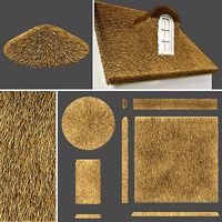 Thatched roof set