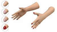 female hands gesture 02 base mesh