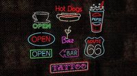 Neon Signs Set