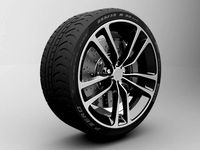 realistic tire wheel 8