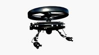 Flying Robot I10 Dark Steel - SciFi Character Design