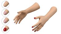 female hands gesture 01 base mesh