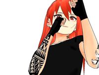 3D Red Haired Anime style