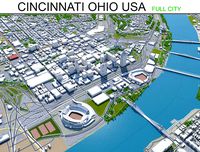 cincinnati city ohio usa 50km