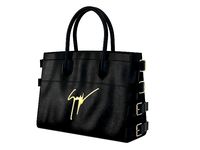 Giuseppe Zanotti G17 Medium Handle Bag Black