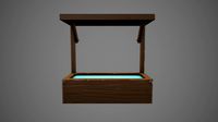 stylized horse water trough