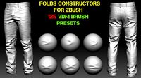 Folds Constructor - 125 Fabric Brushes For Creating Folds