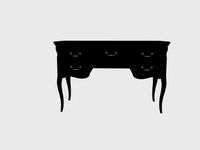black toilet table