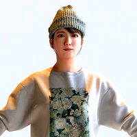 Asian Casual Woman in A-pose 5 - C1-F5M A
