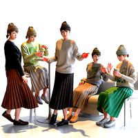 Posed Asian Casual Woman - 5 Pack 5 - C1-F5M