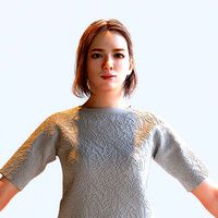 Asian Casual Woman in A-pose 2 - C1-F2T A