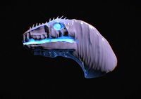 Dinosaur creature Head Complete 3D Model Render